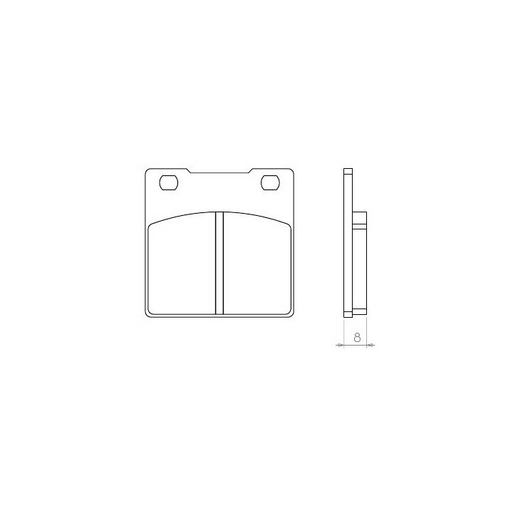 BRENTA klocki hamulcowe KH063 (organic) suzuki gs/gsx/gsf/gsxr/rf/sv- tył