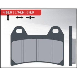 BRENTA klocki hamulcowe KH244 (organic) brembo przód