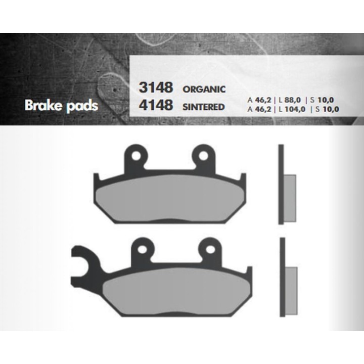 BRENTA klocki hamulcowe KH172 yamaha xt 600 92-03, xtz 660 92-98 przód (ft 3148)