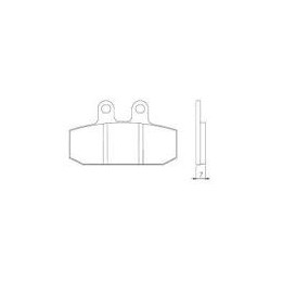 BRENTA klocki hamulcowe KH256 / KH113 spiek metaliczny (złote) (ft 4026)