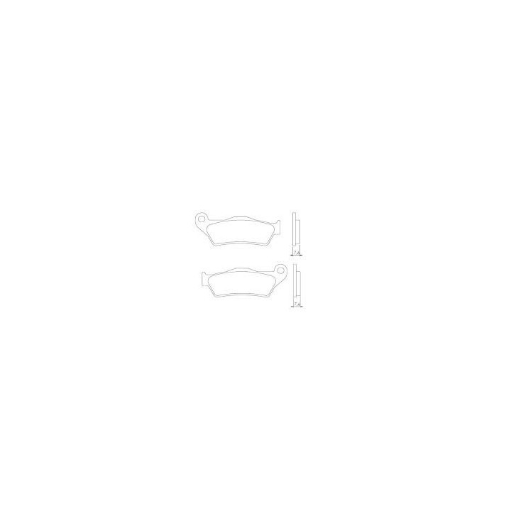 BRENTA klocki hamulcowe KH181 spiek metaliczny (złote) brembo przód ktm (ft 4027)