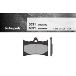 BRENTA klocki hamulcowe KH126 spiek metaliczny (złote) (ft 4031)