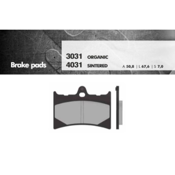 BRENTA klocki hamulcowe KH126 spiek metaliczny (złote) (ft 4031)