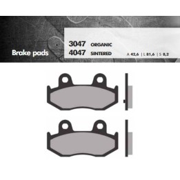BRENTA klocki hamulcowe KH411 spiek metaliczny (złote) burgman (ft 4047)