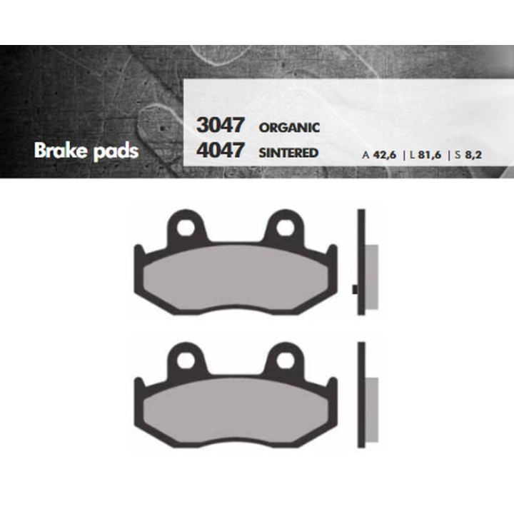BRENTA klocki hamulcowe KH411 spiek metaliczny (złote) burgman (ft 4047)