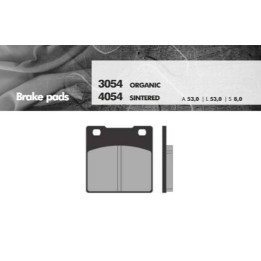 BRENTA klocki hamulcowe KH161 spiek metaliczny (złote) (kawasaki zxr/zzr/zrx/zx tył) (ft 4054)