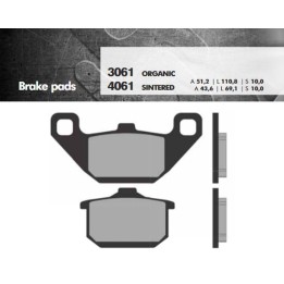BRENTA klocki hamulcowe KH85 spiek metaliczny (złote) (ft 4061)