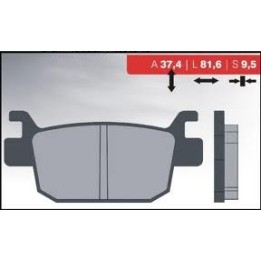 BRENTA klocki hamulcowe KH415 spiek metaliczny (złote) (ft 4082)