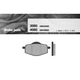 BRENTA klocki hamulcowe KH101 spiek metaliczny (złote) (ft 4085)
