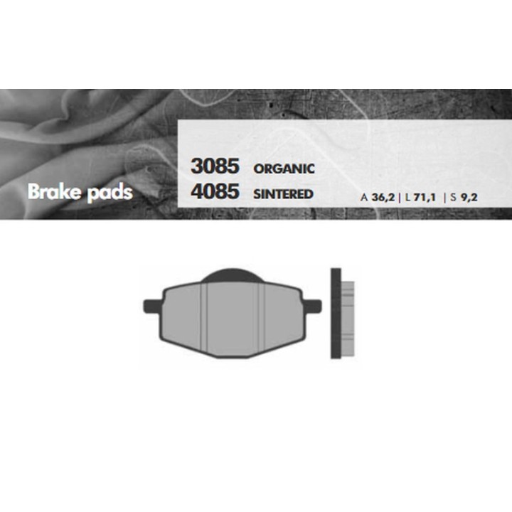BRENTA klocki hamulcowe KH101 spiek metaliczny (złote) (ft 4085)