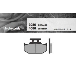 BRENTA klocki hamulcowe KH152 spiek metaliczny (złote) tył (ft 4086)