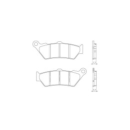 BRENTA klocki hamulcowe KH209 spiek metaliczny (złote) (ft 4090)