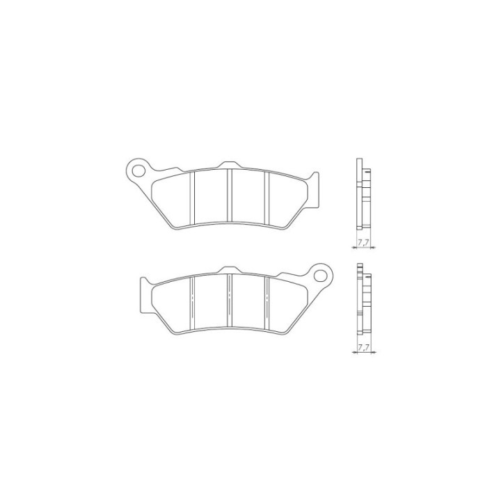 BRENTA klocki hamulcowe KH209 spiek metaliczny (złote) (ft 4090)