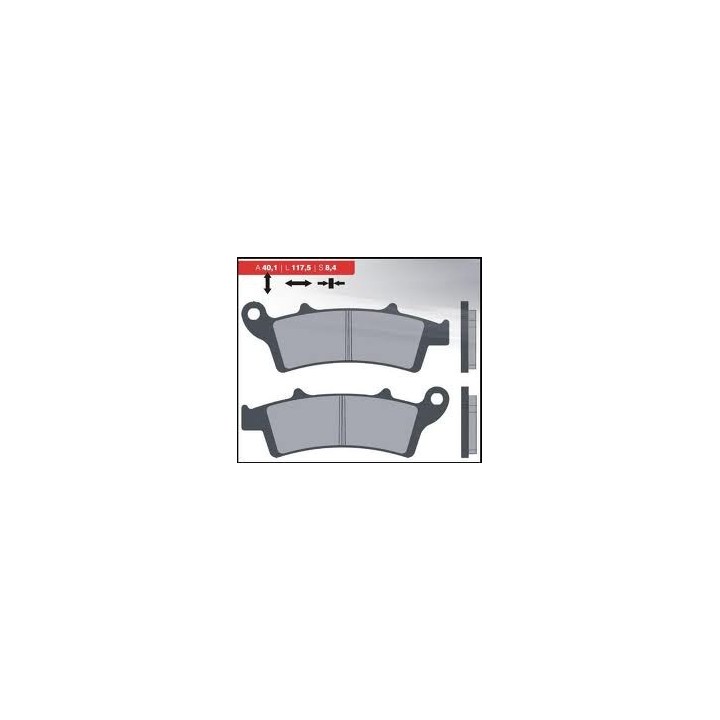 BRENTA klocki hamulcowe KH324 spiek metaliczny (złote) (ft 4096)