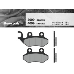 BRENTA klocki hamulcowe KH264 spiek metaliczny (złote) (ft 4099)