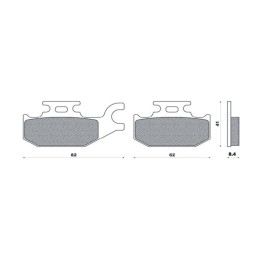 BRENTA klocki hamulcowe KH413 spiek metaliczny (złote) (ft 4109)