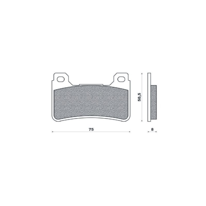 BRENTA klocki hamulcowe KH390 spiek metaliczny (złote) honda (ft 4116)