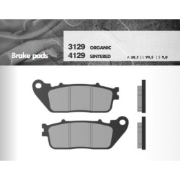 BRENTA klocki hamulcowe KH488 spiek metaliczny (złote) (ft 4129)
