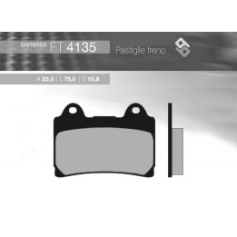 BRENTA klocki hamulcowe KH123 spiek metaliczny yamaha (złote) (ft 4135)