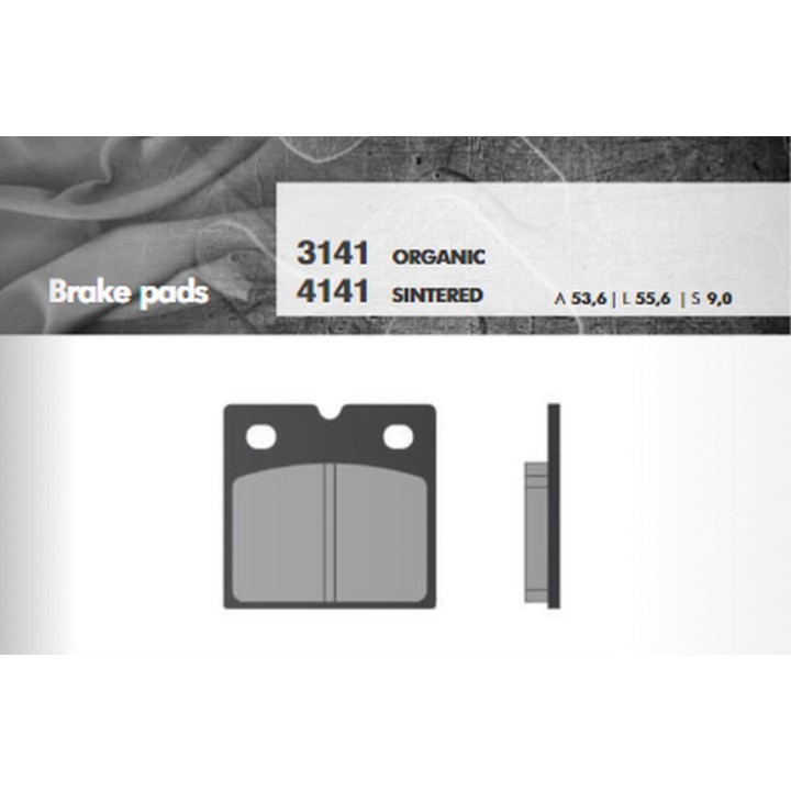 BRENTA klocki hamulcowe KH18 spiek metaliczny (złote) (bmw K75/100/1100/1200, R45/65/80/100) (ft 4141)