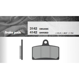 BRENTA klocki hamulcowe KH399 spiek metaliczny (złote) (ft 4142)