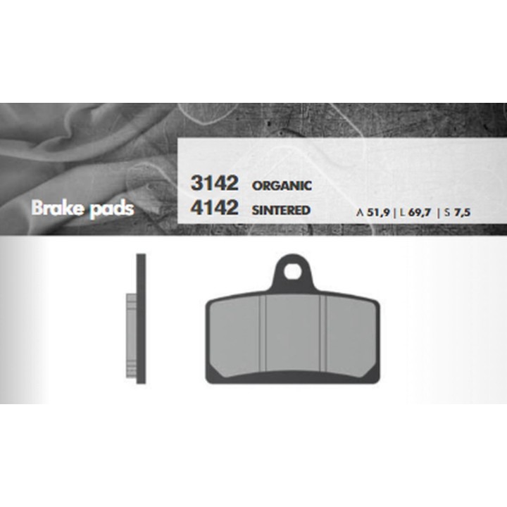 BRENTA klocki hamulcowe KH399 spiek metaliczny (złote) (ft 4142)