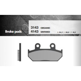 BRENTA klocki hamulcowe KH124/2 spiek metaliczny (złote) (ft 4143)