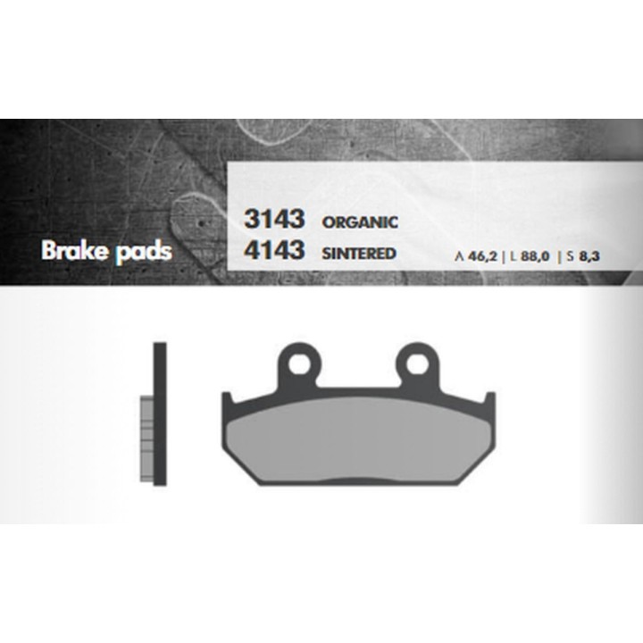 BRENTA klocki hamulcowe KH124/2 spiek metaliczny (złote) (ft 4143)