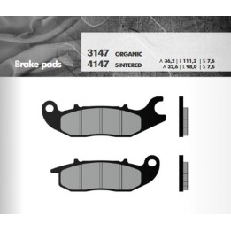 BRENTA klocki hamulcowe KH375 spiek metaliczny (złote) (ft 4147)