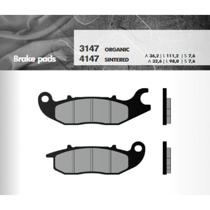 BRENTA klocki hamulcowe KH375 spiek metaliczny (złote) (ft 4147)