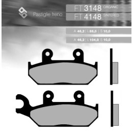 BRENTA klocki hamulcowe KH172 spiek metaliczny (złote) yamaha XT600 '92-'03, xtz 660 '92-'98 przód (ft 4148)