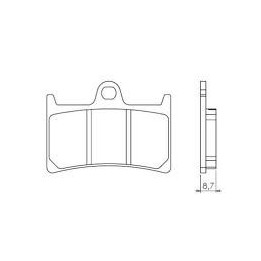 BRENTA klocki hamulcowe KH252 / KH380 ceramic (ft 5094)