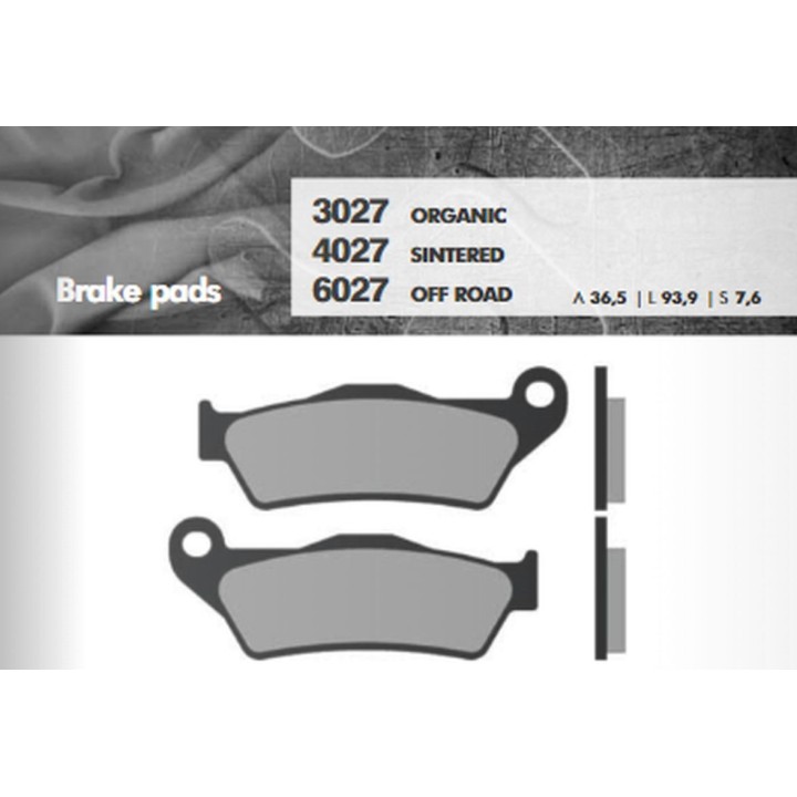 BRENTA klocki hamulcowe KH181 spiek metaliczny (złote) off road zacisk brembo przód np. ktm sx/exc (ft 6027)