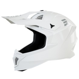 SHOT RACING WYPRZEDAŻ KASK MOTO LITE SOLID WHITE GLOSSY 2.0