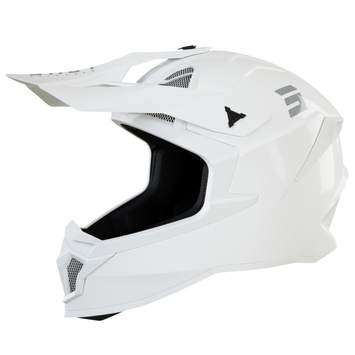 SHOT RACING WYPRZEDAŻ KASK MOTO LITE SOLID WHITE GLOSSY 2.0