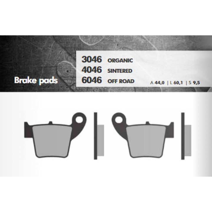 BRENTA klocki hamulcowe KH346 spiek metaliczny (złote) off road honda cr/crf tył (ft 6046)