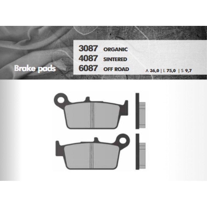 BRENTA klocki hamulcowe KH131 spiek metaliczny (złote) off road tył (ft 6087)
