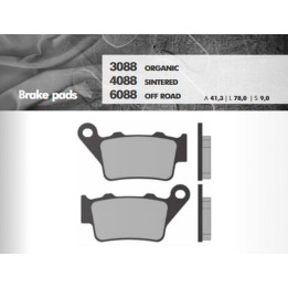 BRENTA klocki hamulcowe KH208 / KH213 spiek metaliczny (złote) off road tył zacisk brembo (ft 6088)