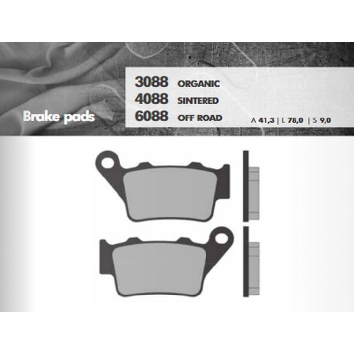 BRENTA klocki hamulcowe KH208 / KH213 spiek metaliczny (złote) off road tył zacisk brembo (ft 6088)