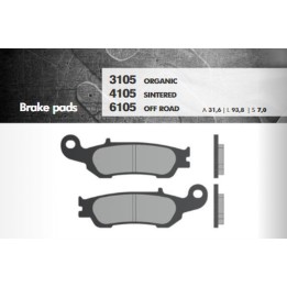 BRENTA klocki hamulcowe KH450 spiek metaliczny (złote) off road (ft 6105)