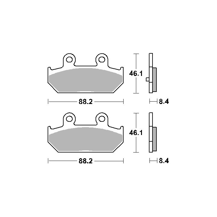SBS klocki hamulcowe KH412 street standart ceramic