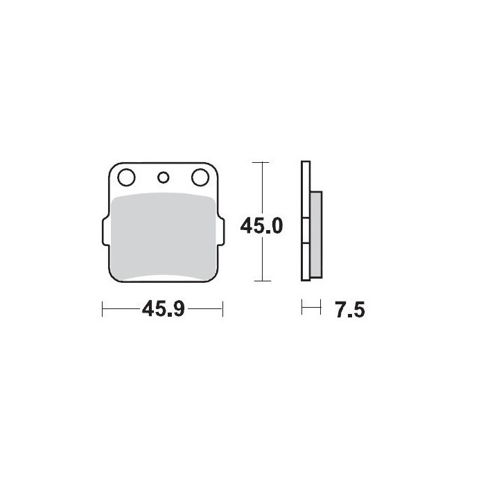 MOTO-MASTER klocki hamulcowe KH84 sinter metal oem: 11 (sinterpro racing) kawasaki: kx 65-80-85-100, honda: trx 300-400 ex,
