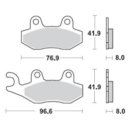 MOTO-MASTER klocki hamulcowe KH135 / KH214 sinter metal enduro: 21 (nitro) KAWASAKI:KX125/250/500