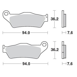 MOTO-MASTER klocki hamulcowe KH181 sinter metal oem: 11 (sinterpro racing) ktm: 125-200-250-300-350-360-380-440-500, wszystkie…