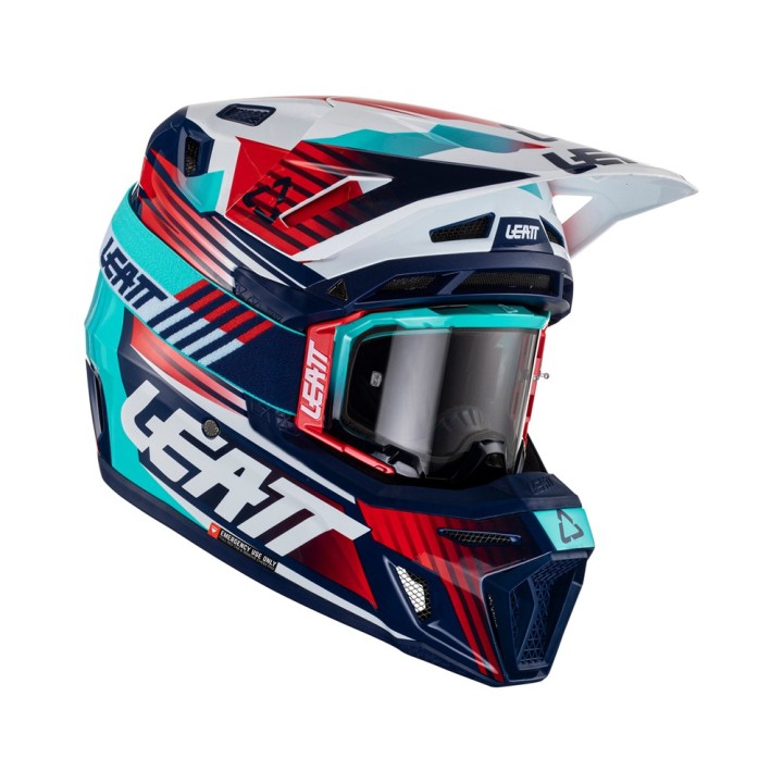 LEATT KASK MOTO 8.5 V23 (+ GOGLE VELOCITY 5.5 GRATIS) HELMET KIT ROYAL