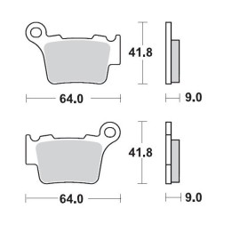 MOTO-MASTER klocki hamulcowe KH368 sinter metal oem: 11 (sinterpro racing) ktm 200SX, 250SX, 450SX