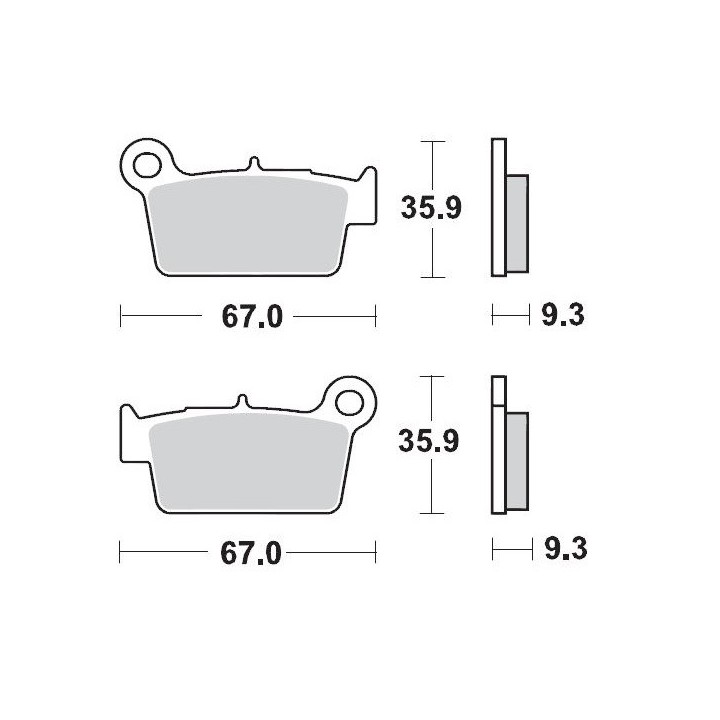 MOTO-MASTER klocki hamulcowe KH367 sinter metal soft: 22 (nitro sport) kawasaki kxf 250 04-, kxf 450 04-, kxe 450 10-, suzuki r…