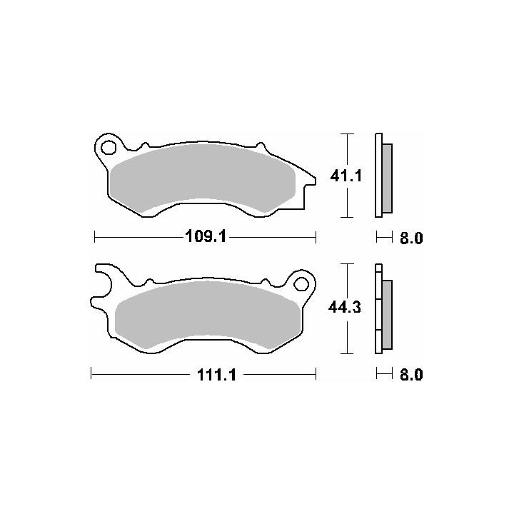 SBS klocki hamulcowe KH603 street standart ceramic