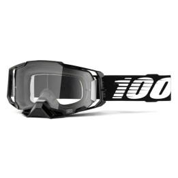 100 PROCENT GOGLE ARMEGA BLACK - CLEAR LENS