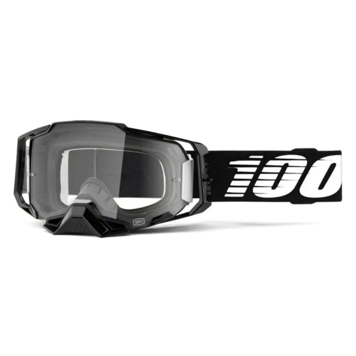 100 PROCENT GOGLE ARMEGA BLACK - CLEAR LENS